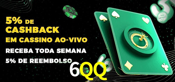 Promoções do cassino ao Vivo 6QQ